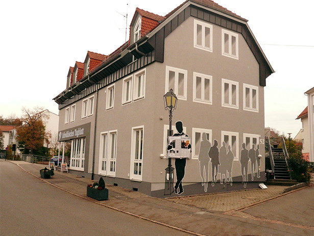 Steinlach-Bote Mössingen Fassadenmalerei